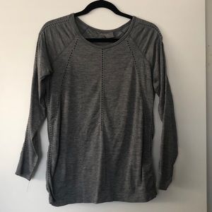 Athleta long-sleeve workout shirt